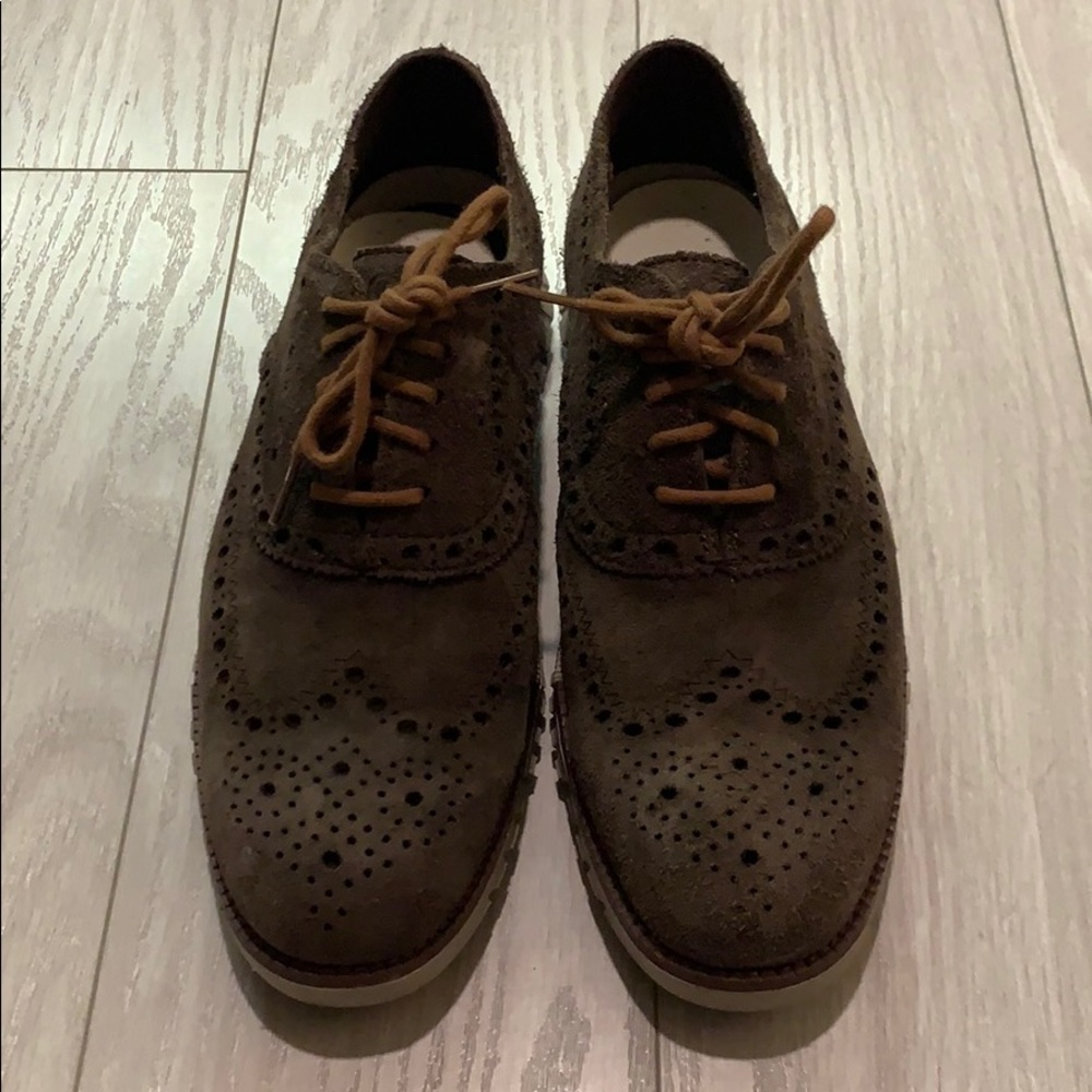 Cole Haan Zerogrand Brown Suede Oxford